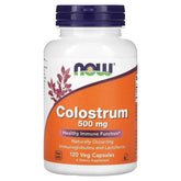 NOW Foods, Colostrum, 500 mg, 120 Veg Capsules - GREEN LIFE CYPRUS